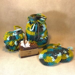 Homemade Cotton Crochet Travel Set